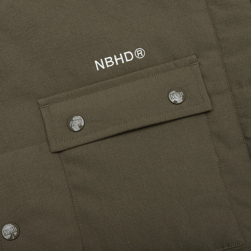 Padded Shirt L S Olive