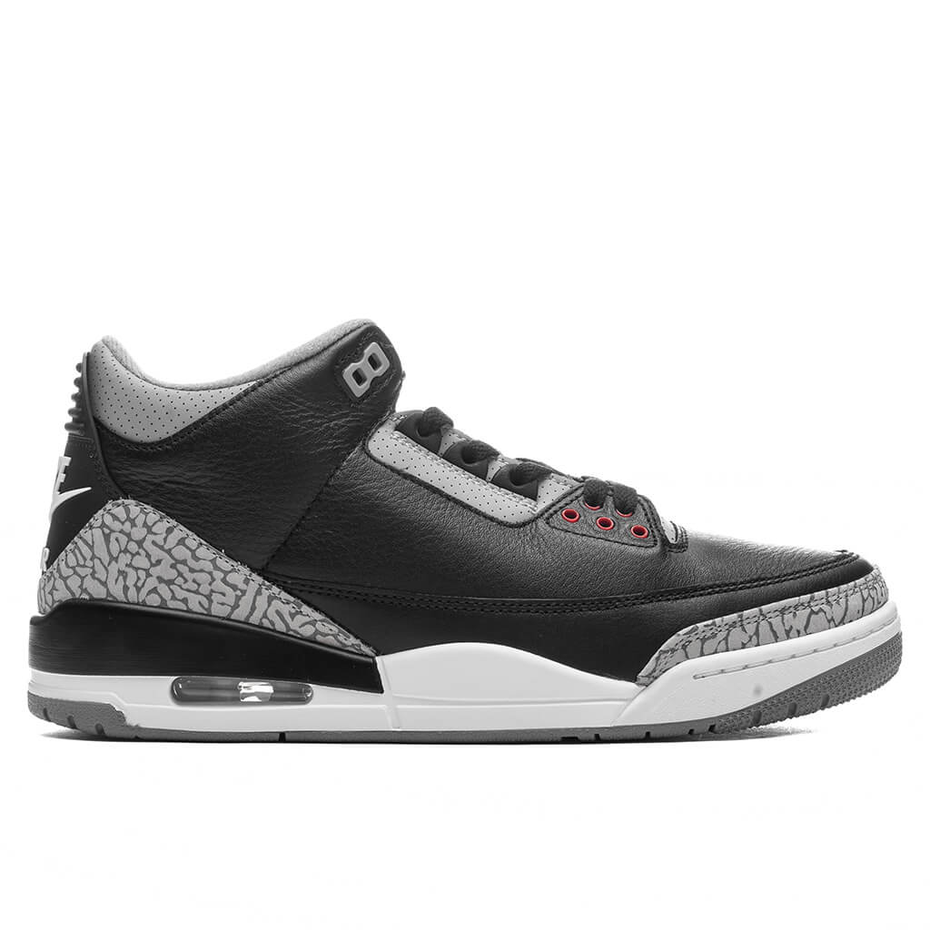Air Jordan 3 Retro Black Cement Black Fire Red Cement Grey Summit White