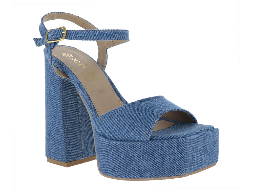 Sandalias ROZE Color Cielo para Mujer