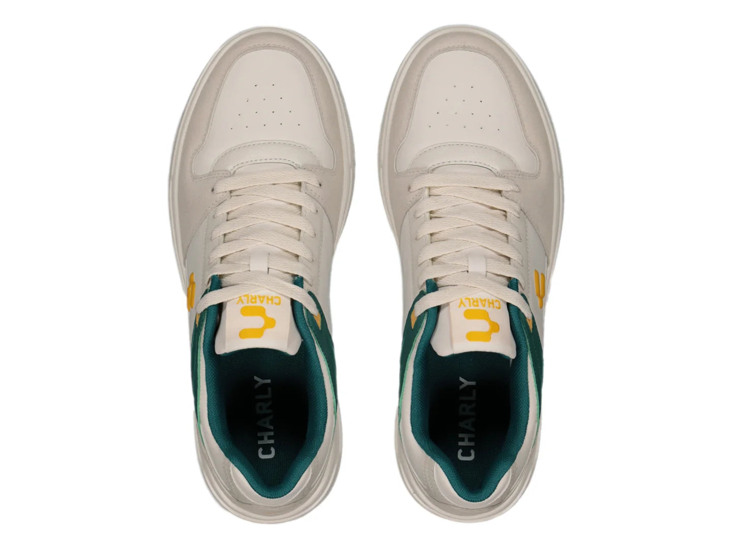 Tenis Charly Beige y Verde para Hombre