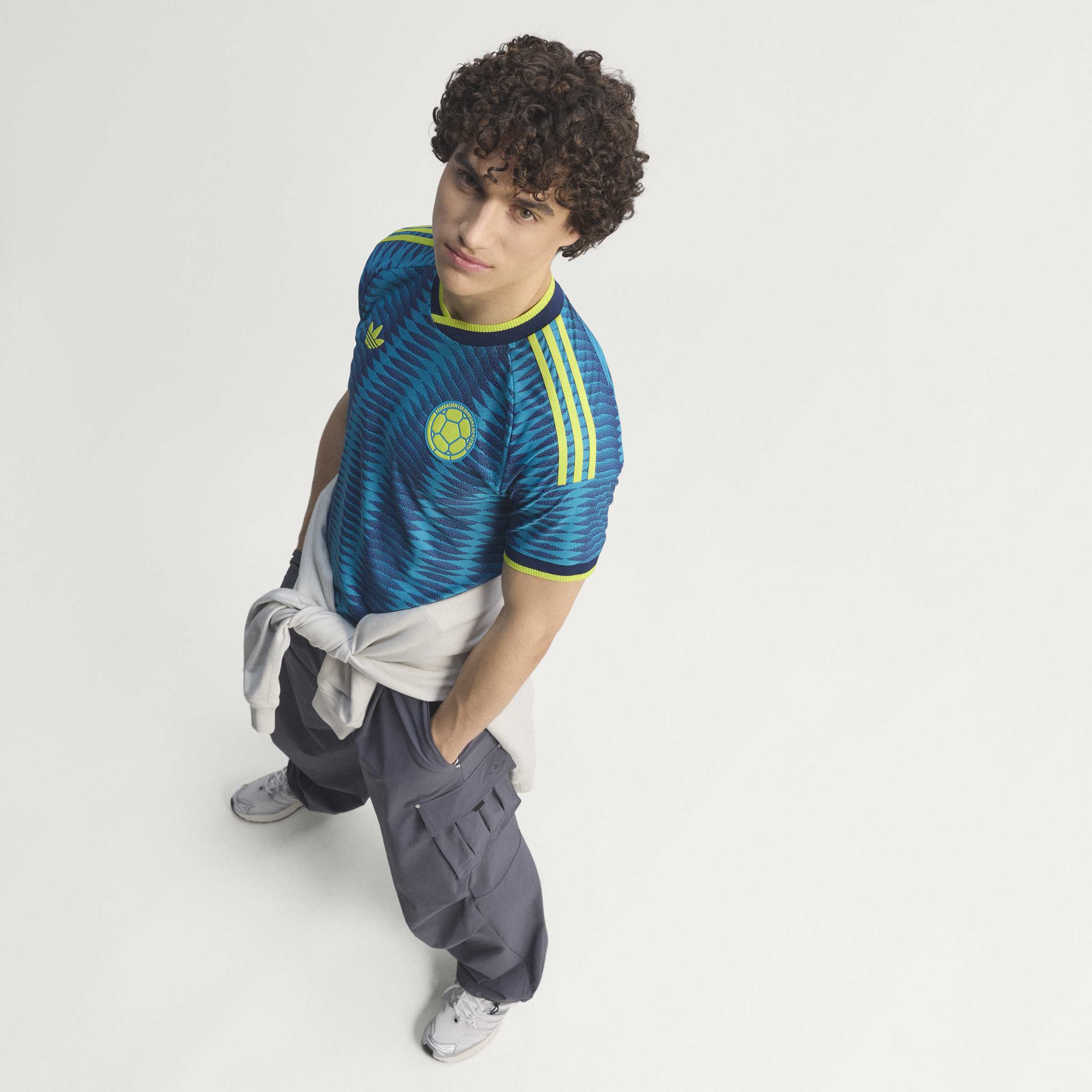 adidas Colombia Away Authentic Mens Soccer Jersey 2026 Mistery Petrol Navy