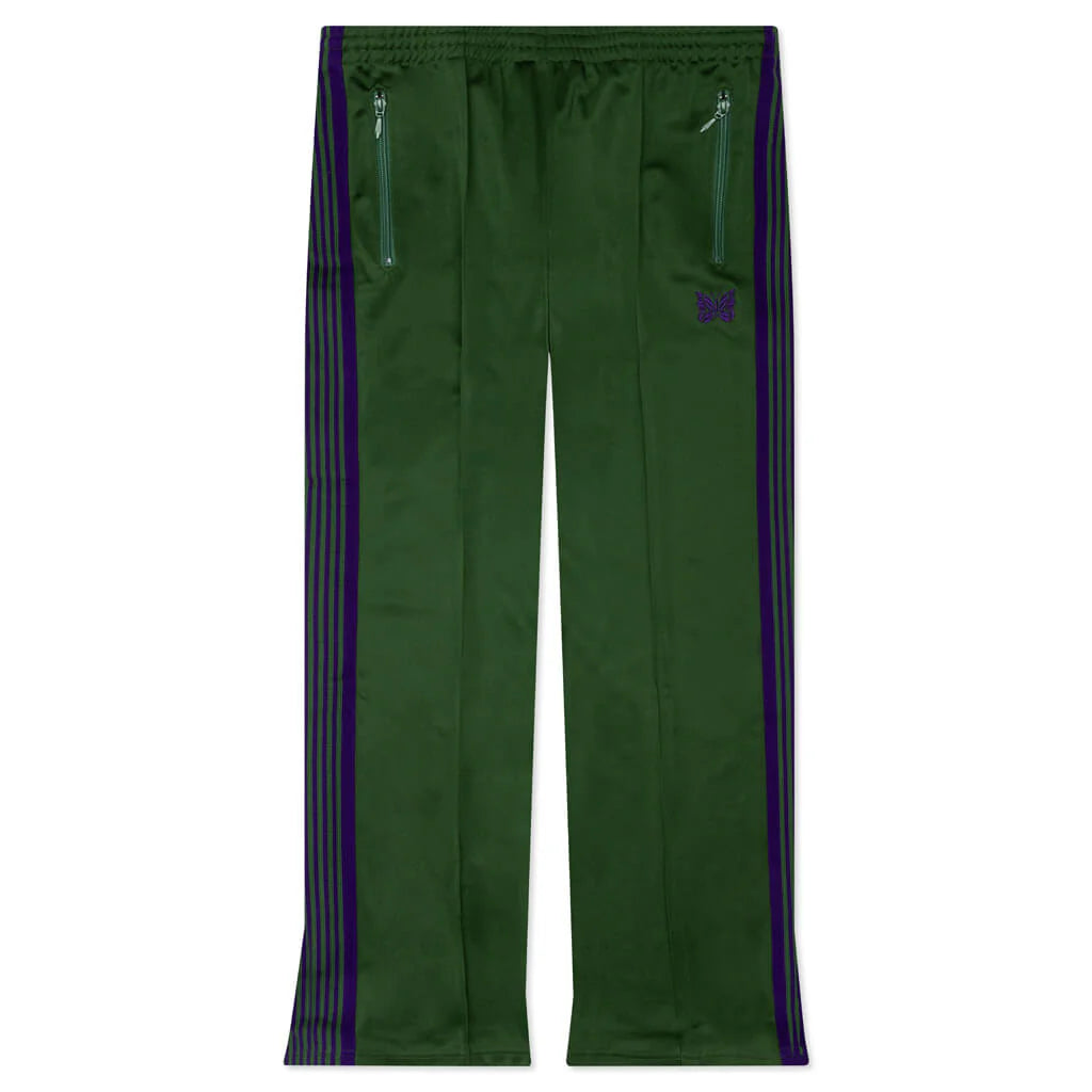 Boot Cut Track Pant Poly Smooth Ivy Green