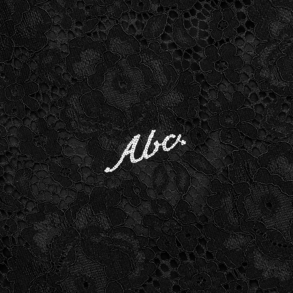 Abc Crystal Rivet Lace Double Knee Pant Black