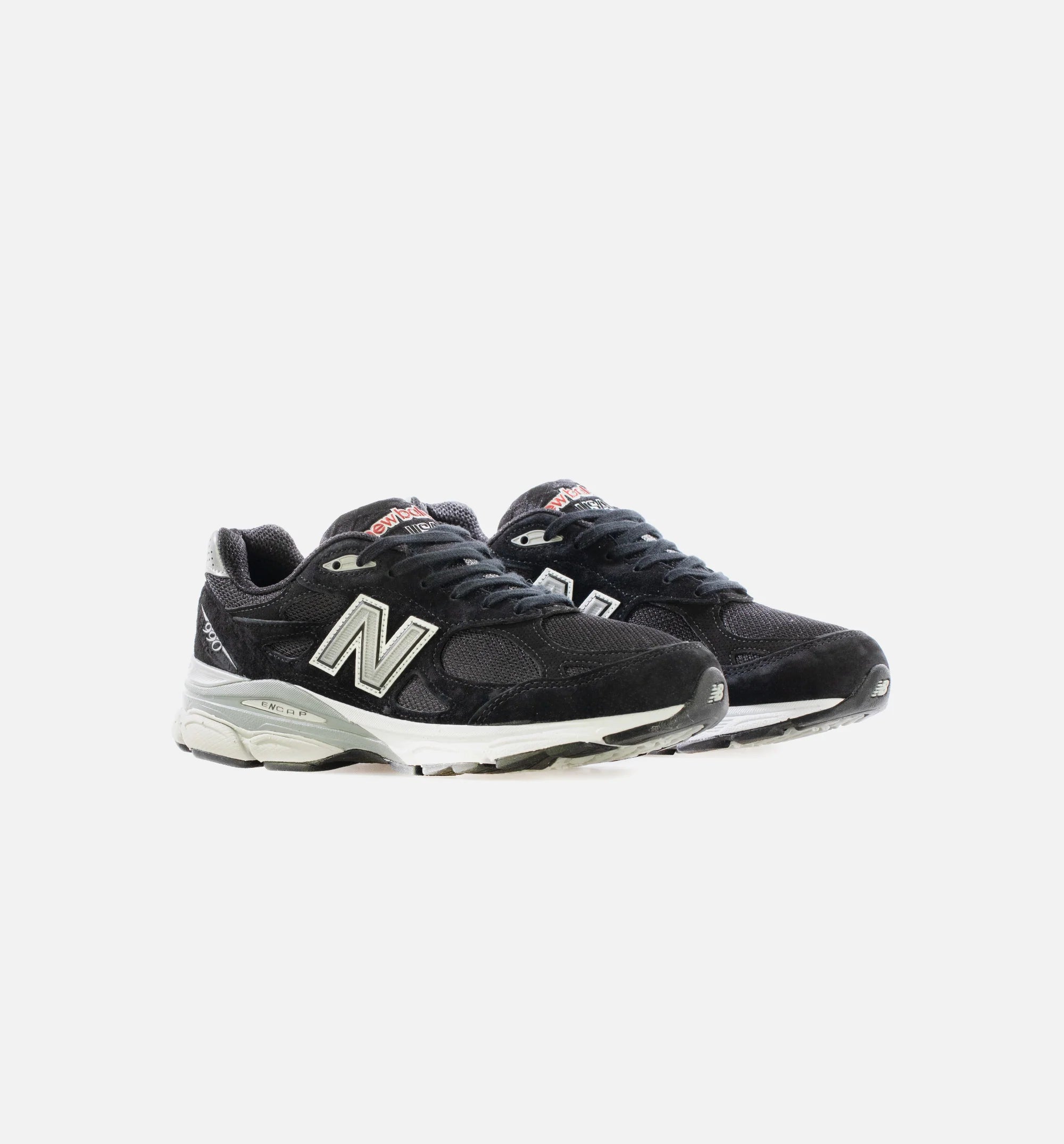 Made in USA 990v3 Mens Running Shoe Black Grey White