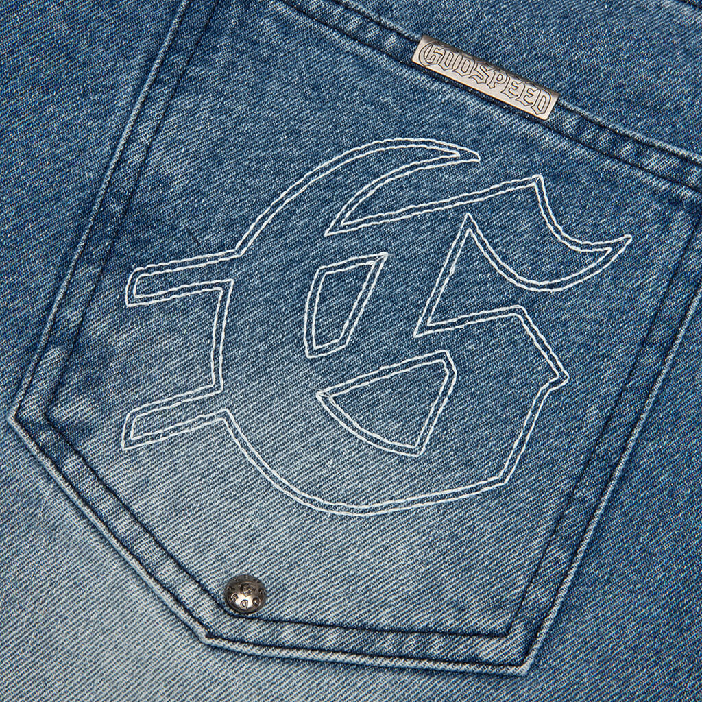 Femur Denim Shorts Blue