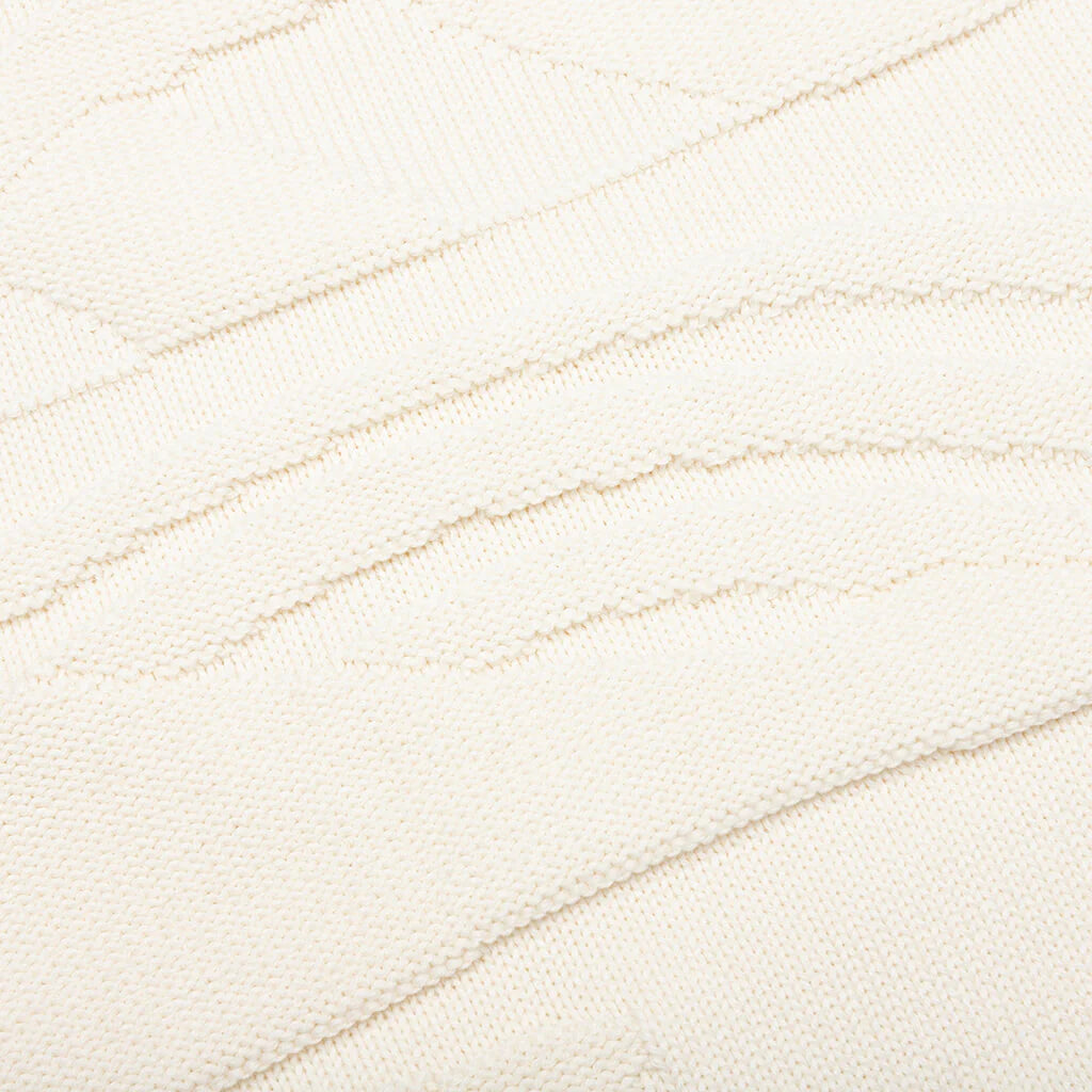 Landscaped Knitted Pullover Off White