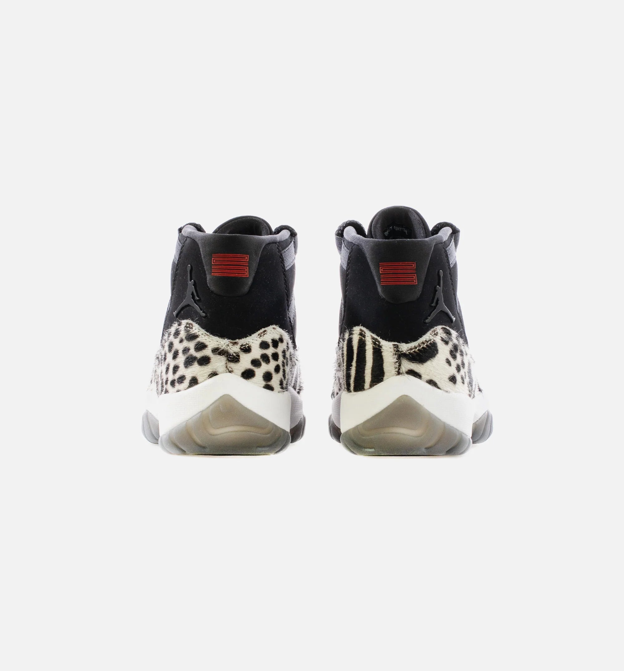 Air Jordan 11 Retro Black and White Womens Lifestyle Shoe Black Sail White Gym Red Free Shipping