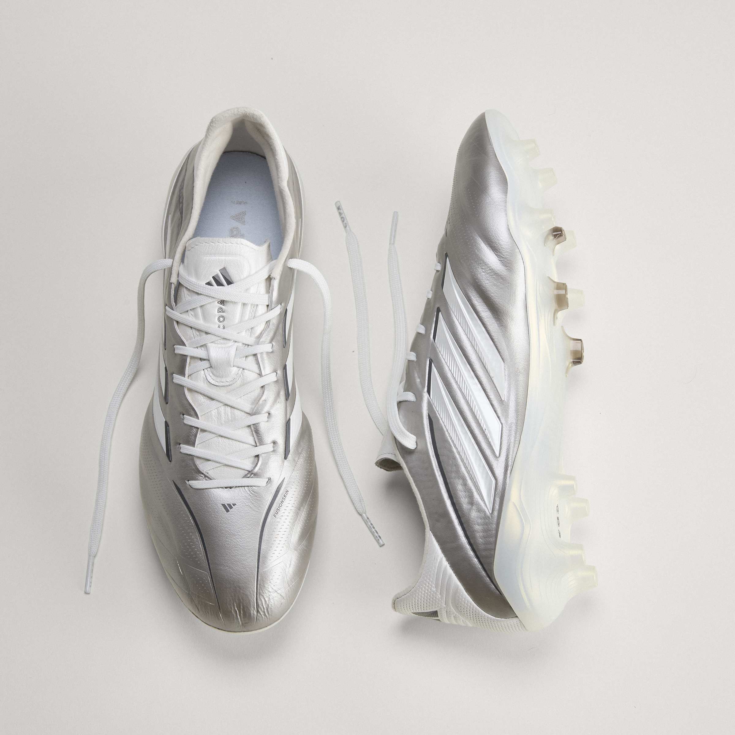 adidas Copa Pure IV Elite FG Firm Ground Mens Soccer Cleats Metal Silver