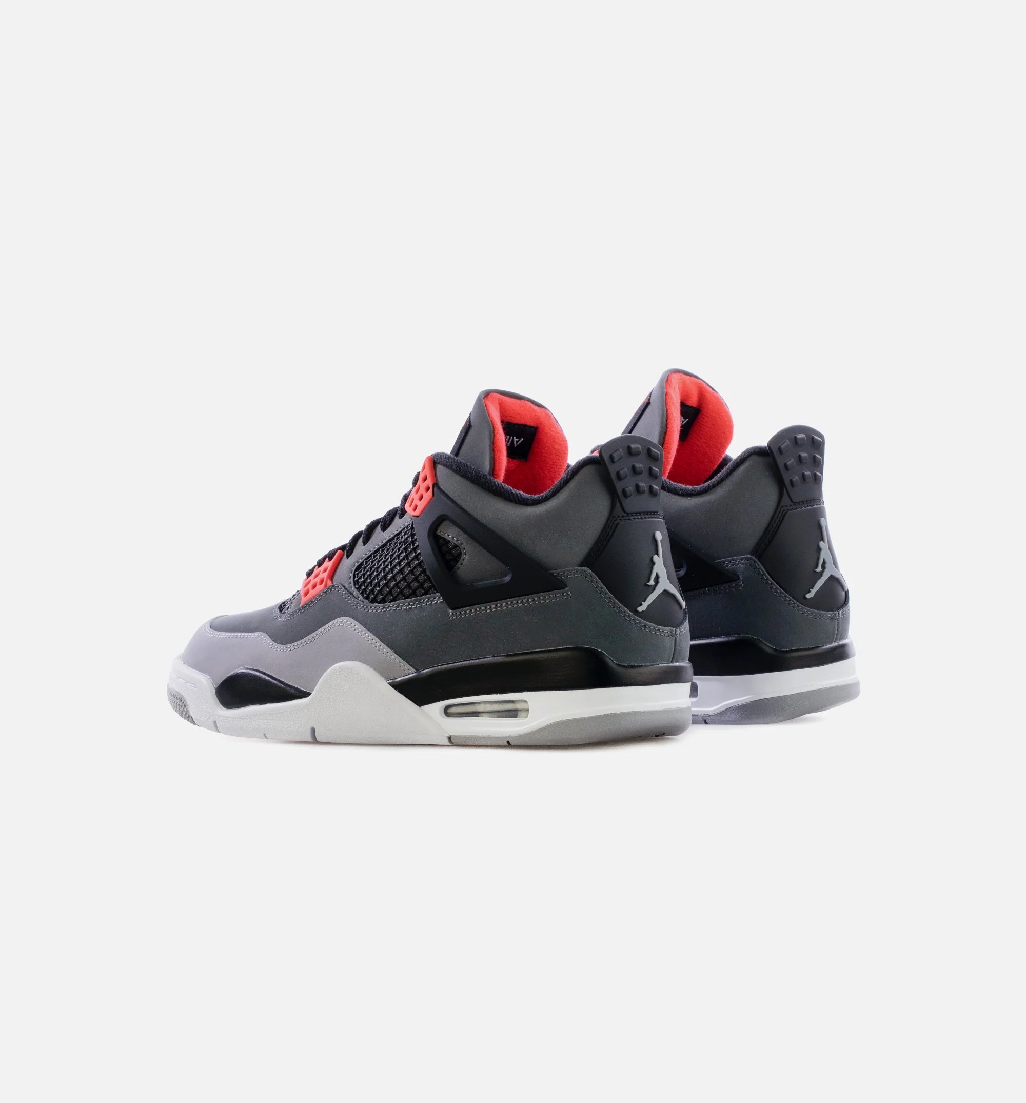 Air Jordan 4 Retro Infrared Mens Lifestyle Shoe Grey Infrared Black Limit One Per Customer