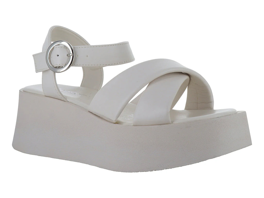 Sandalias Senties Plataforma Color Latte para Mujer