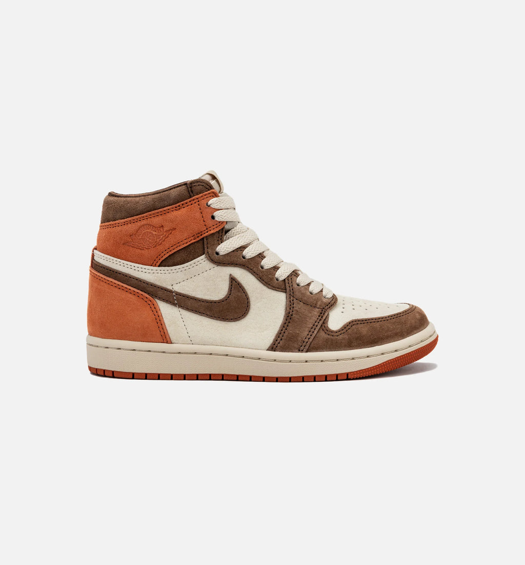 Air Jordan 1 High OG Womens Lifestyle Shoe Dusted Clay Cacao Wow Burnt Sunrise