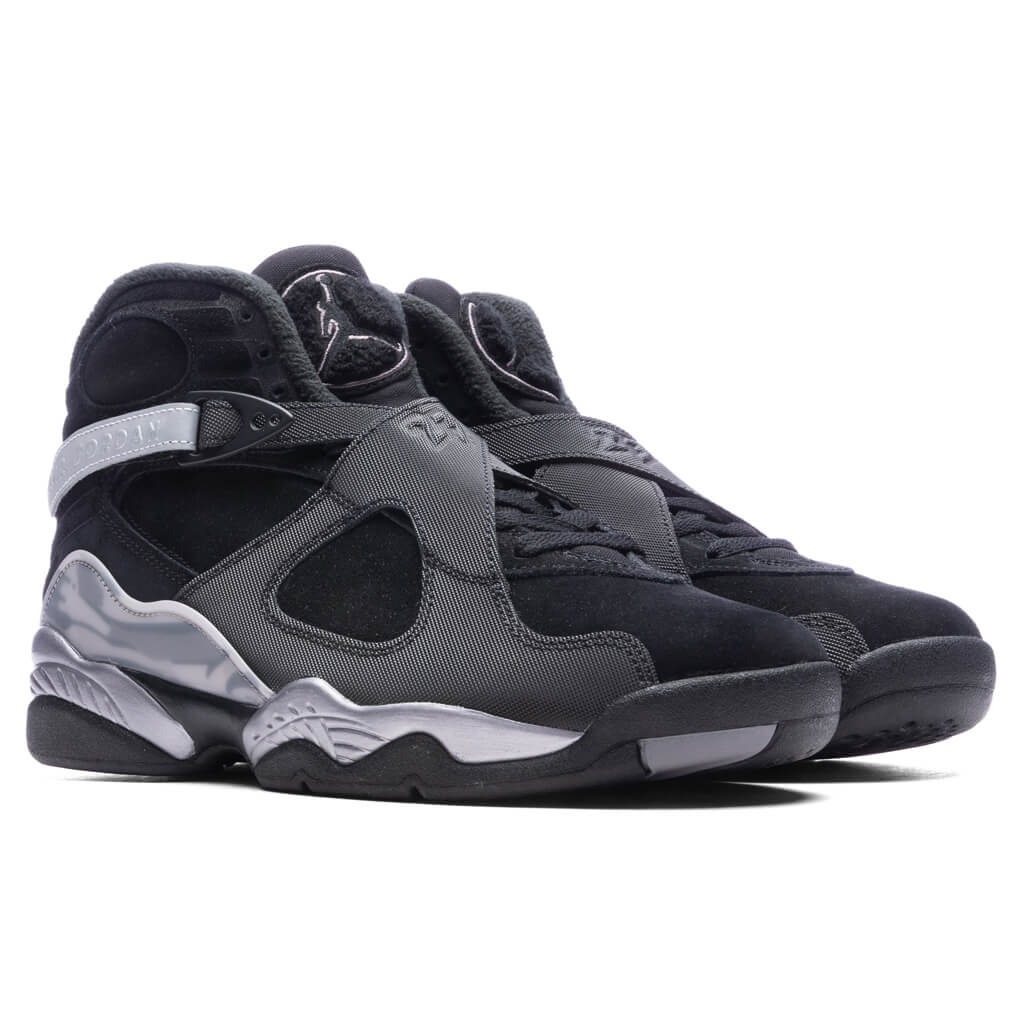 Air Jordan 8 Retro Winterized Black Gunsmoke Metallic Silver