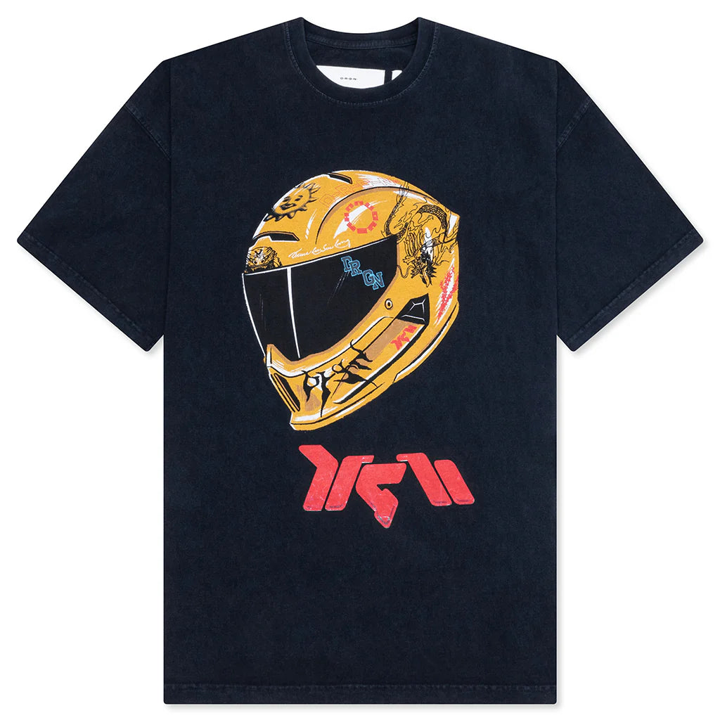 Feature x D R G N Helmet Tee Vintage Black