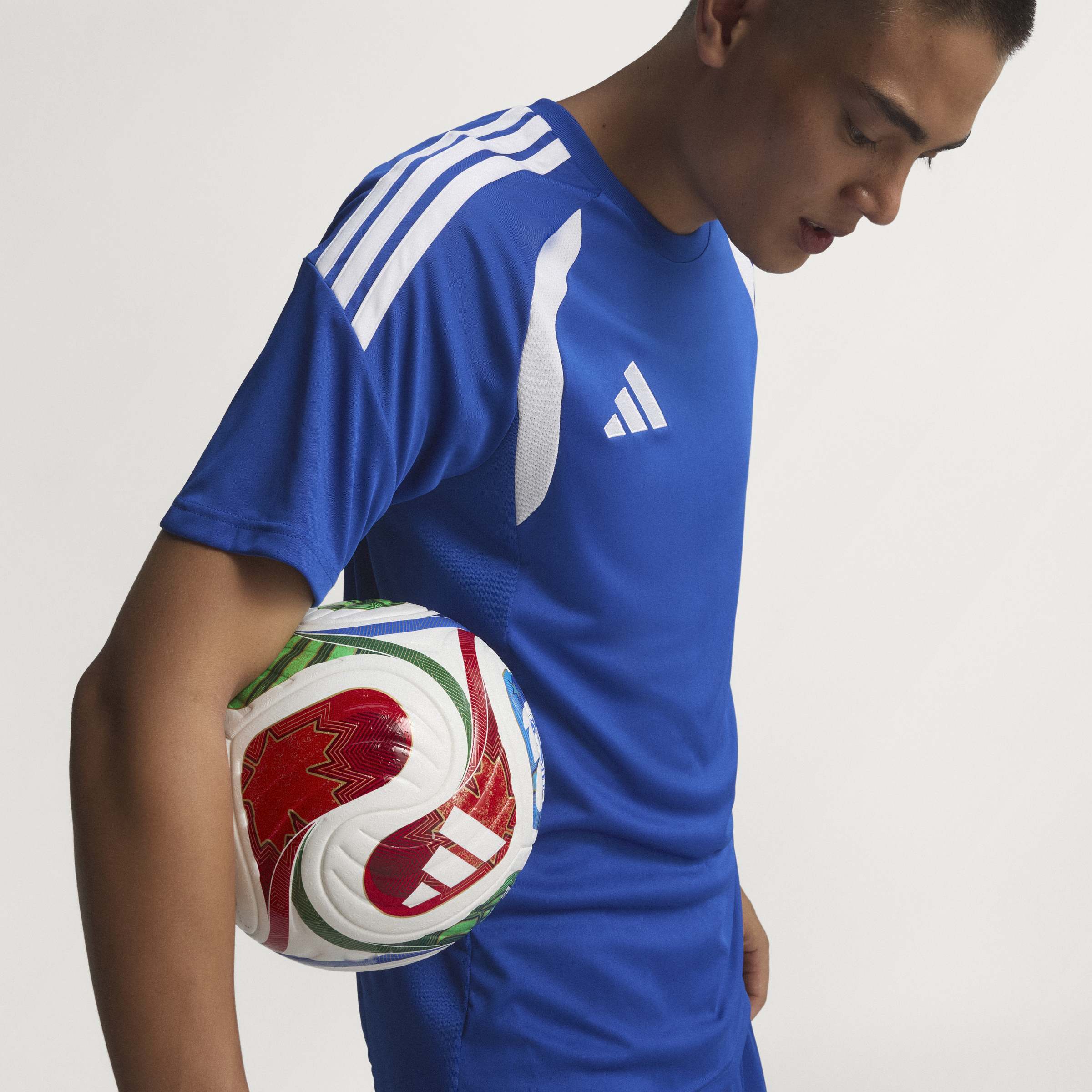 adidas FIFA World Cup 26 Trionda Pro Soccer Ball White Blue Red