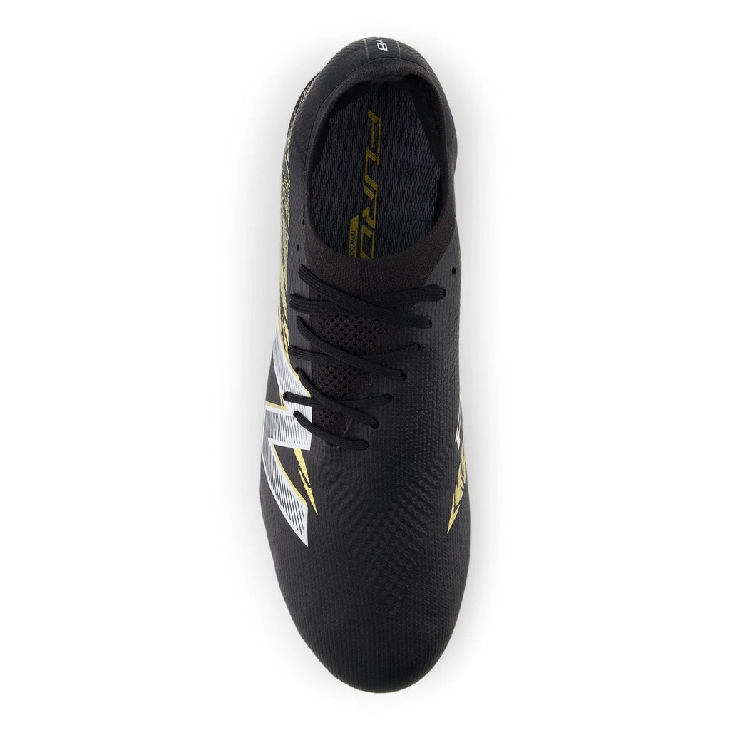 New Balance Furon V8 Elite FG Firm Ground Soccer Cleats Black Gold