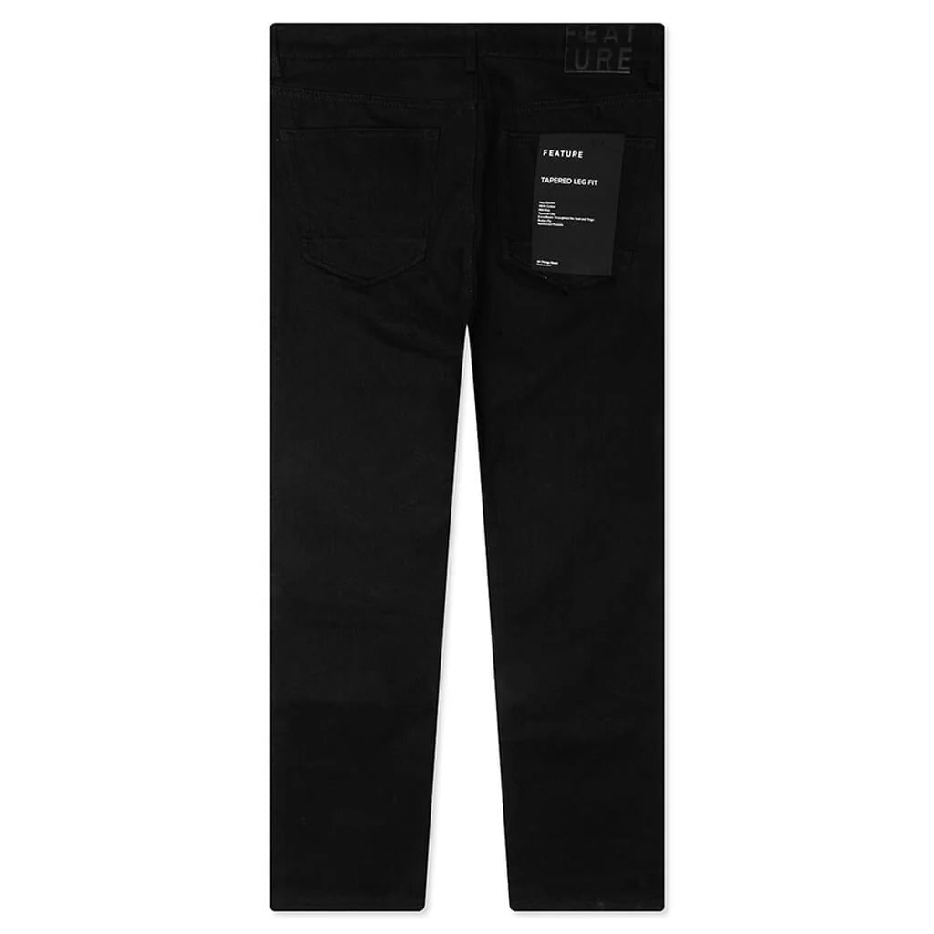 Jacob Tapered Denim Jet Black