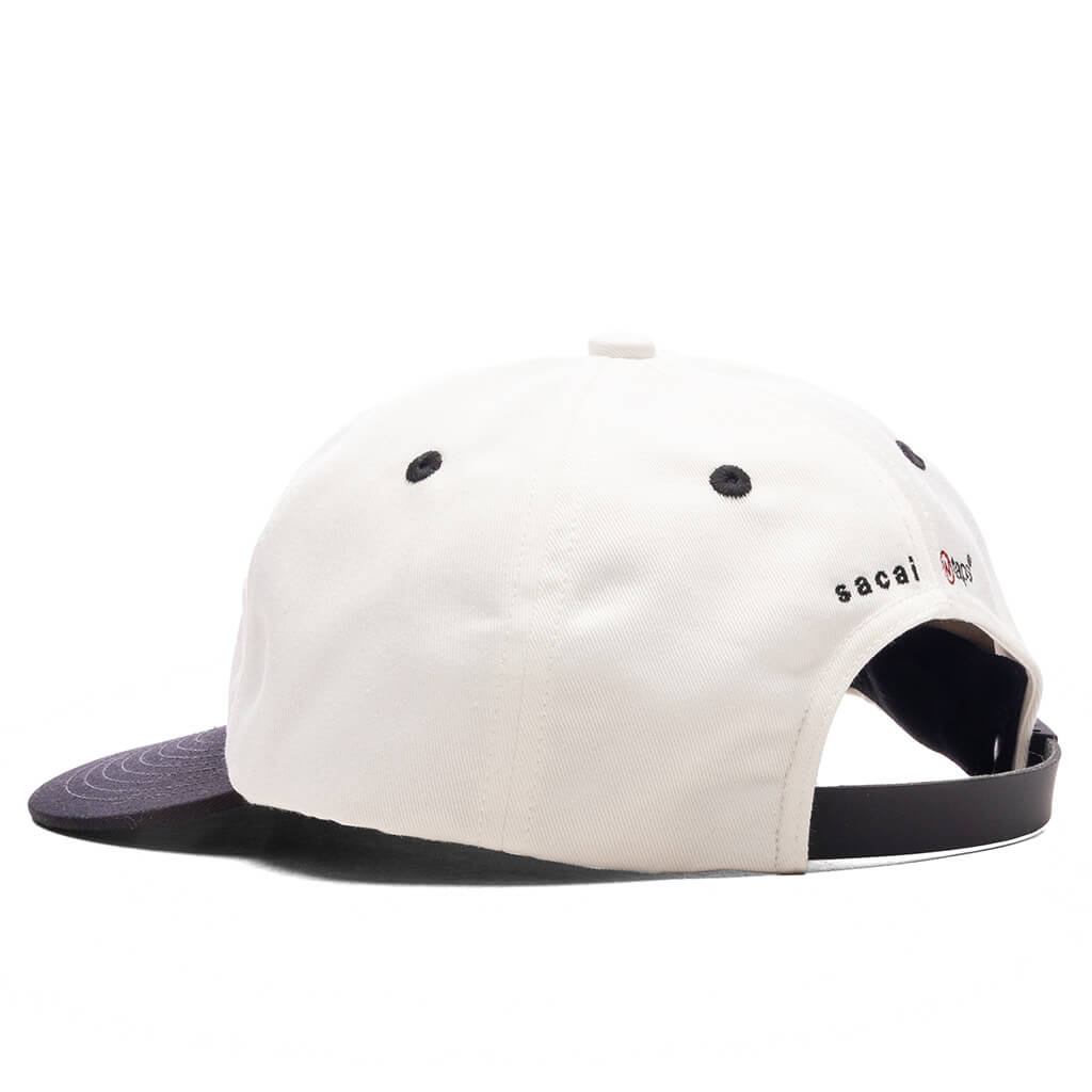 WTAPS Cotton Twill Cap White Black