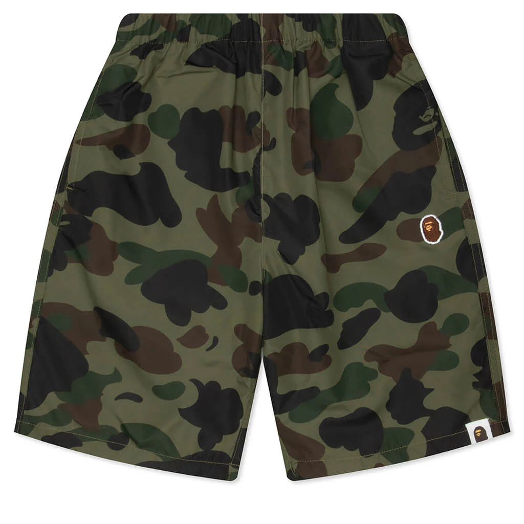 Kids 1st Camo One Point Beach Shorts Green