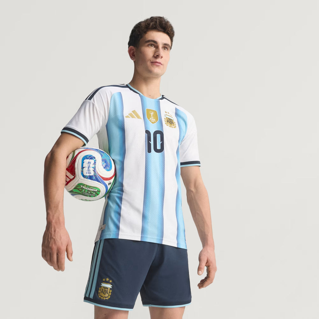 adidas Argentina Home 10 Authentic Mens Soccer Jersey 2026 White Blue