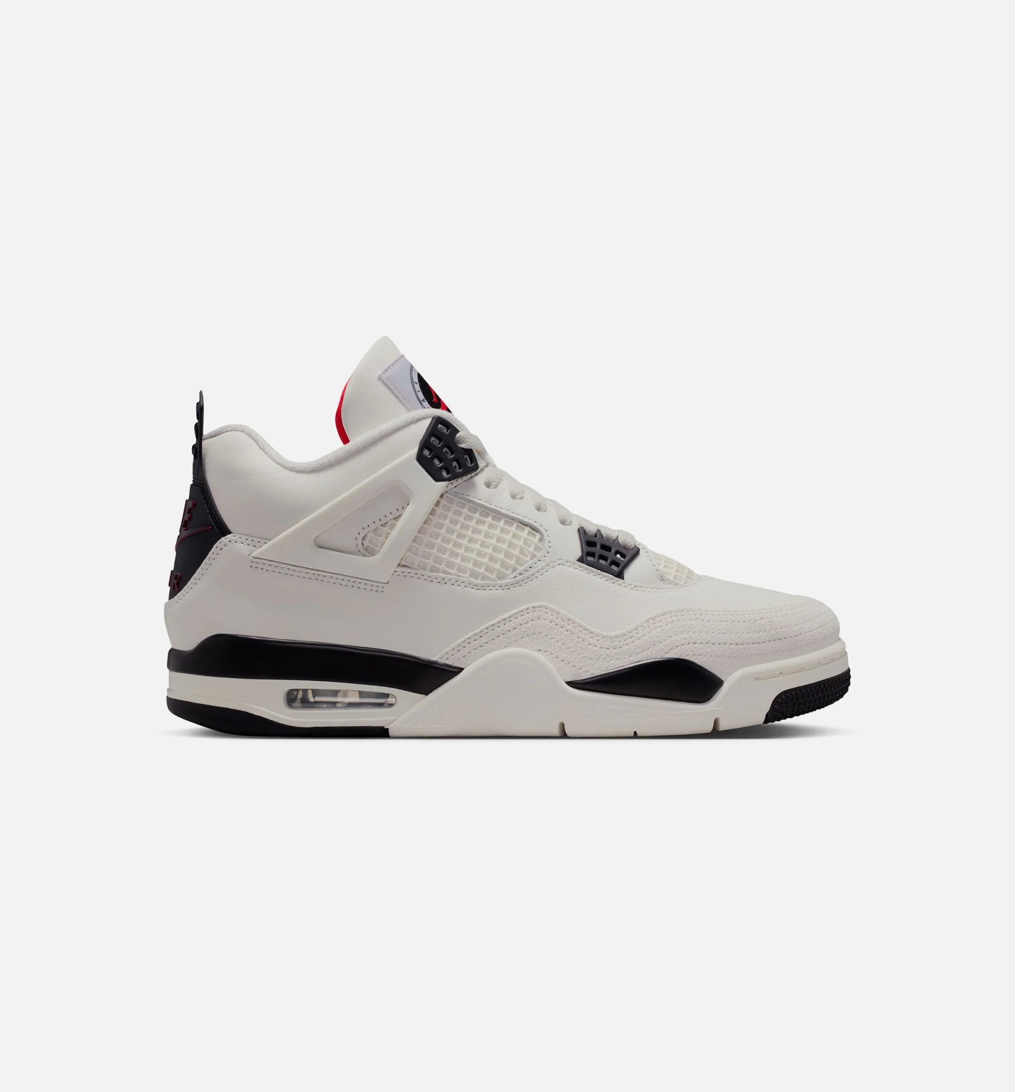 Air Jordan 4 Retro Flight Club Mens Lifestyle Shoe Sail Black University Red
