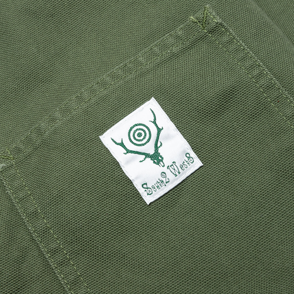 Cotton Canvas Coverall Moss Green
