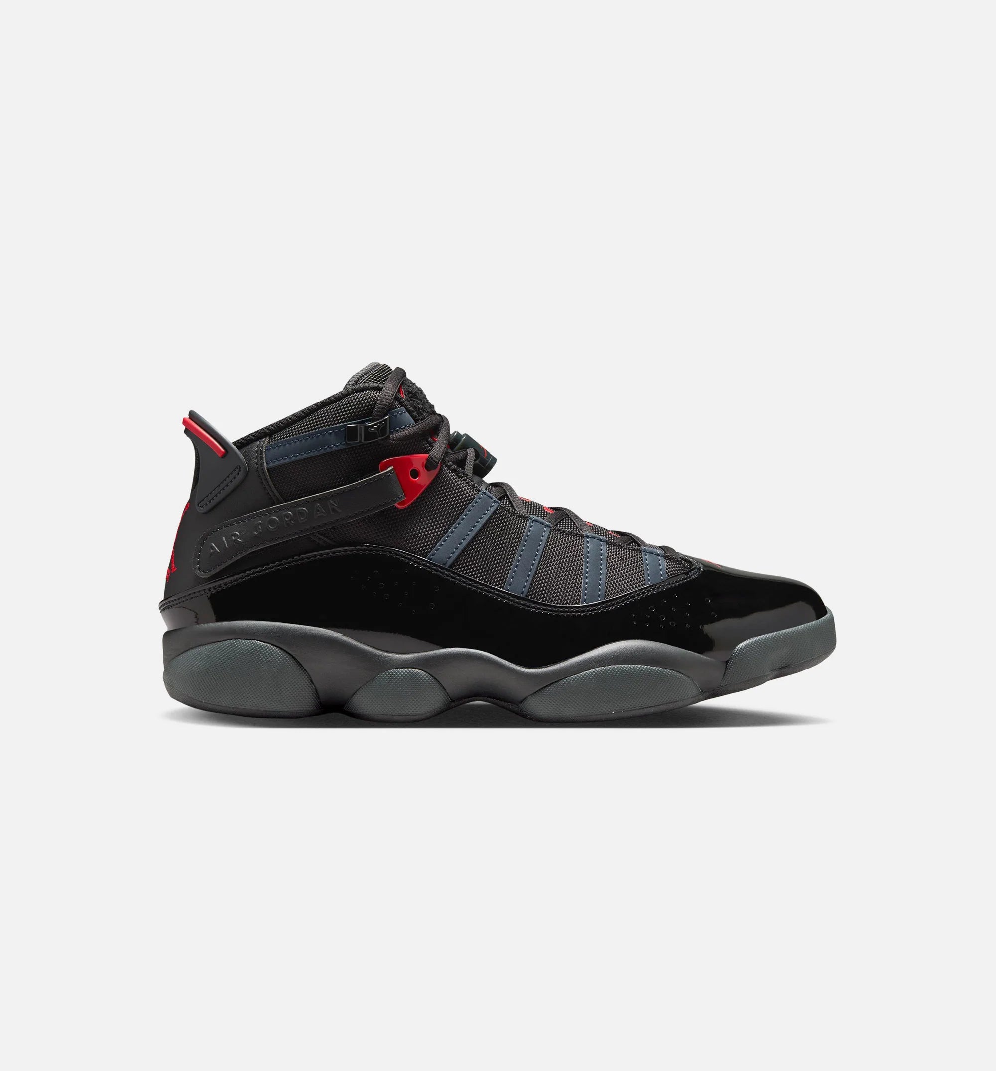 Air Jordan 6 Rings Mens Lifestyle Shoe Black Fire Red