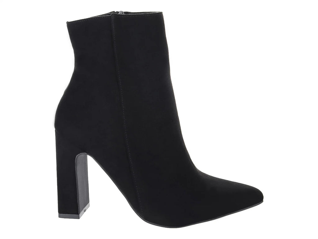 Botines Roze de Gamuza Negro para Mujer