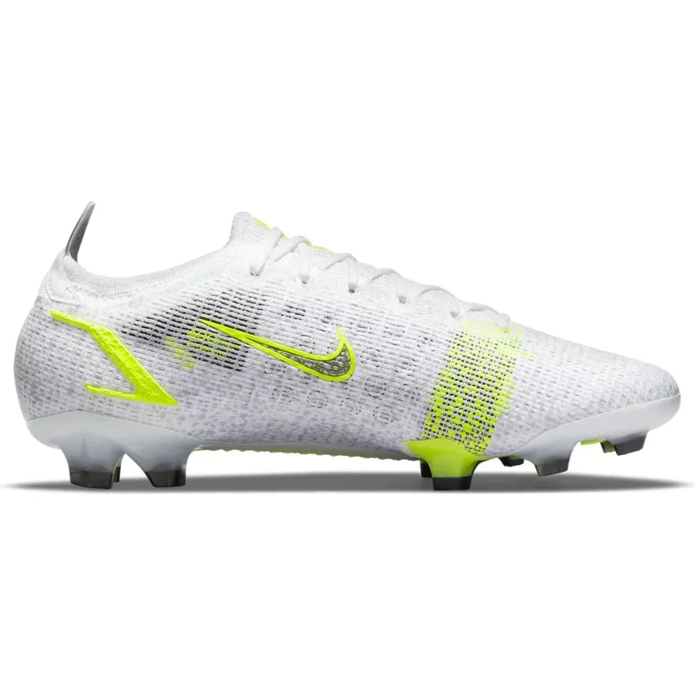 Nike Mercurial Vapor 14 Elite FG Firm Ground Soccer Cleats White Black Silver Volt