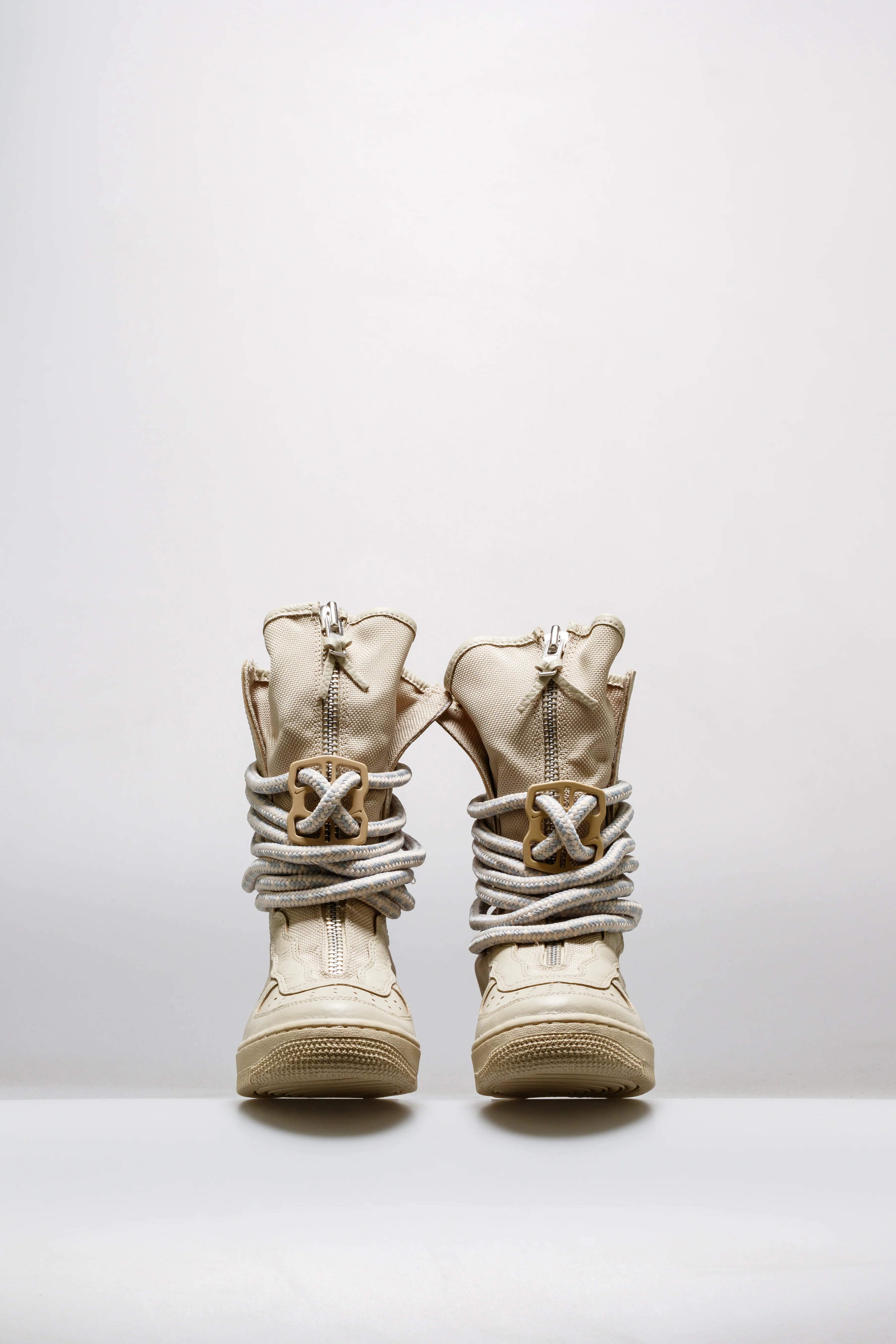 SF Air Force 1 Hi Womens Shoe Tan White
