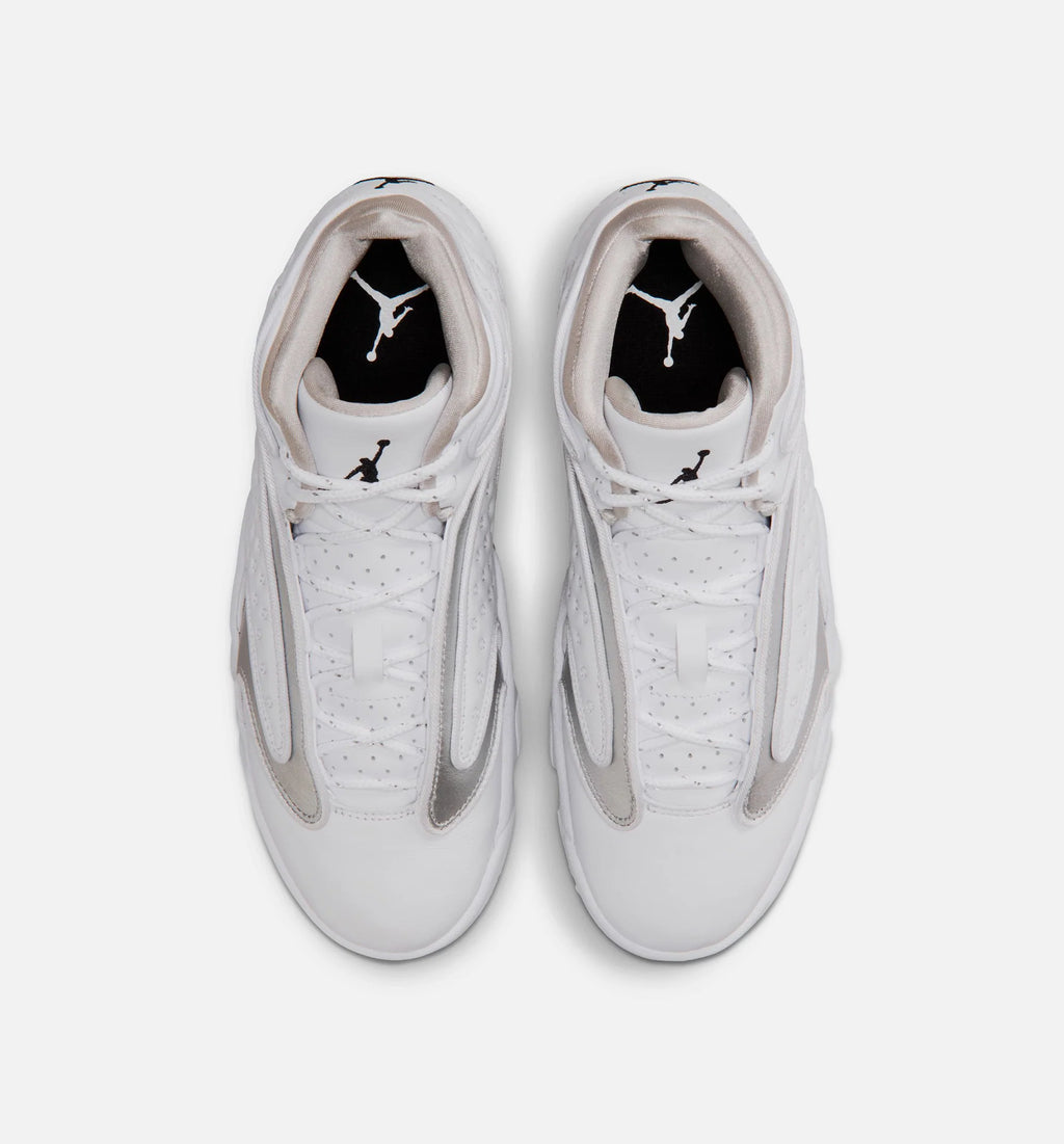 Air Jordan OG Womens Lifestyle Shoe White Black Metallic Silver