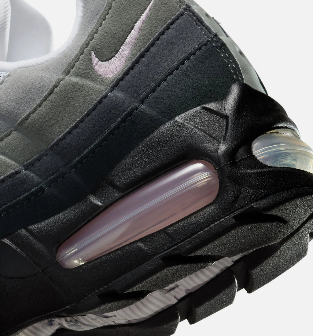 Air Max 95 Pink Foam Womens Lifestyle Shoe Black Pink Foam White Reflective Silver