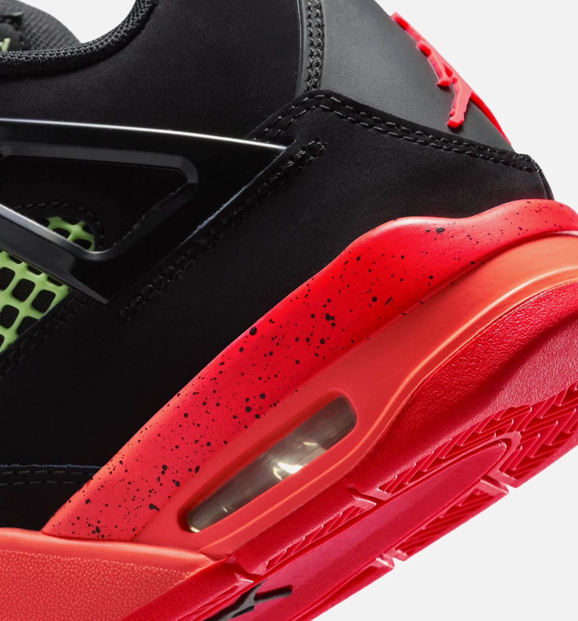 Air Jordan 4 Retro Black Infrared 23 Grade School Lifestyle Shoe Black Infrared 23 Bright Mango