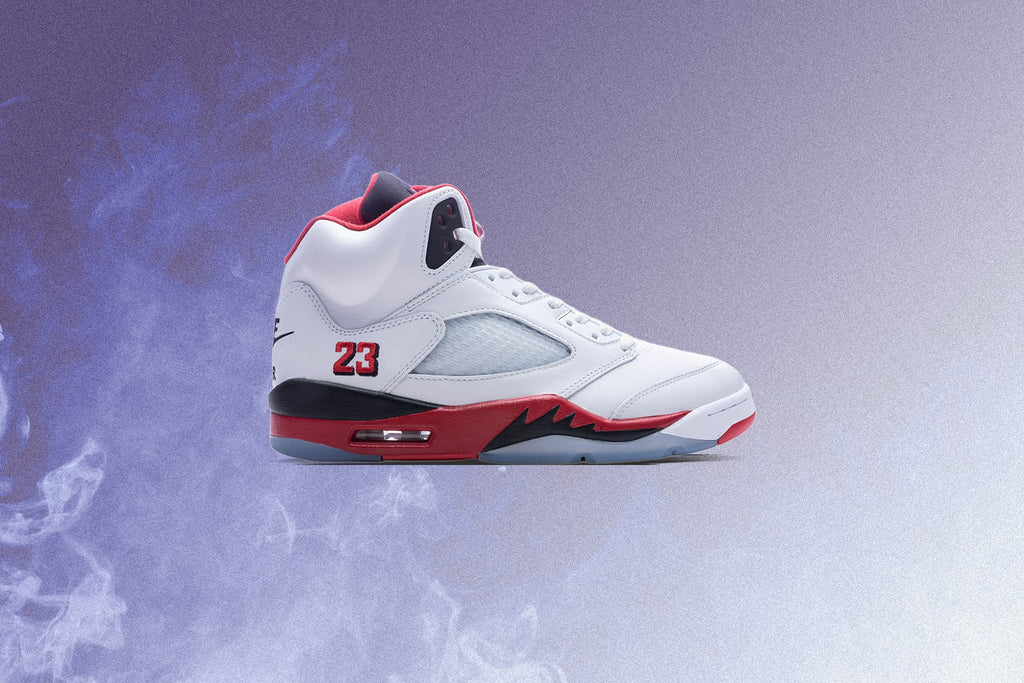 Air Jordan 5 Retro OG Fire Red Black Tongue White Fire Red Black