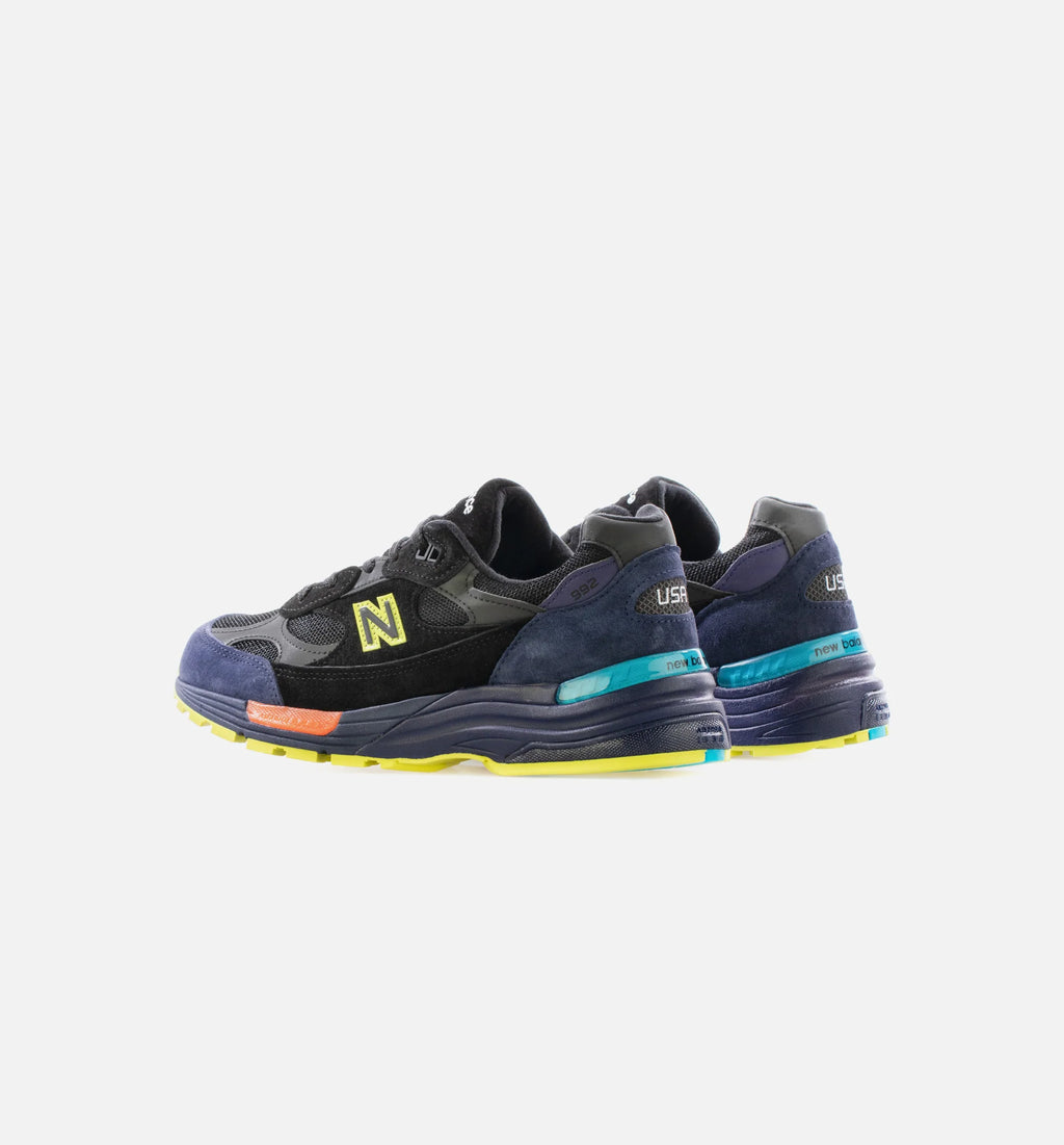 Made in USA 992 Mens Running Shoe Black Purple