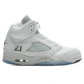 Air Jordan 5 Retro White Metallic White Black Metallic Silver