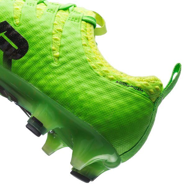 PUMA Evopower Vigor 1 FG Firm Ground Soccer Cleats Green Gecko Black Yellow