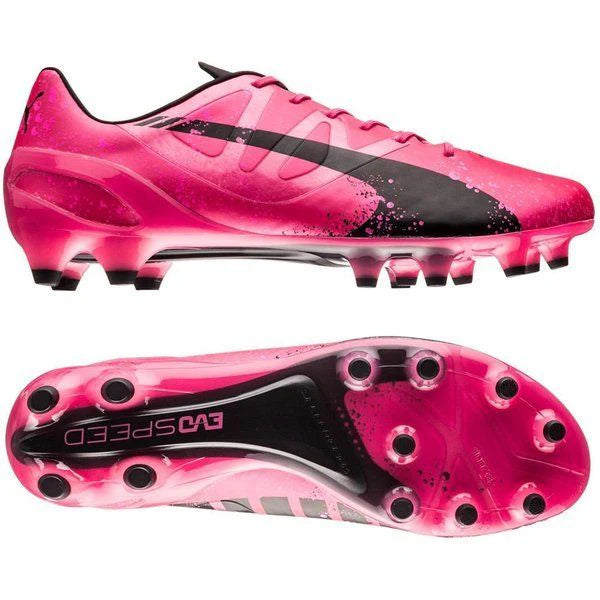 PUMA Evospeed 13 FG Firm Ground Soccer Cleats Camelia Pink