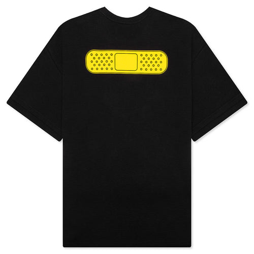 39 Waffle Tee Black Yellow