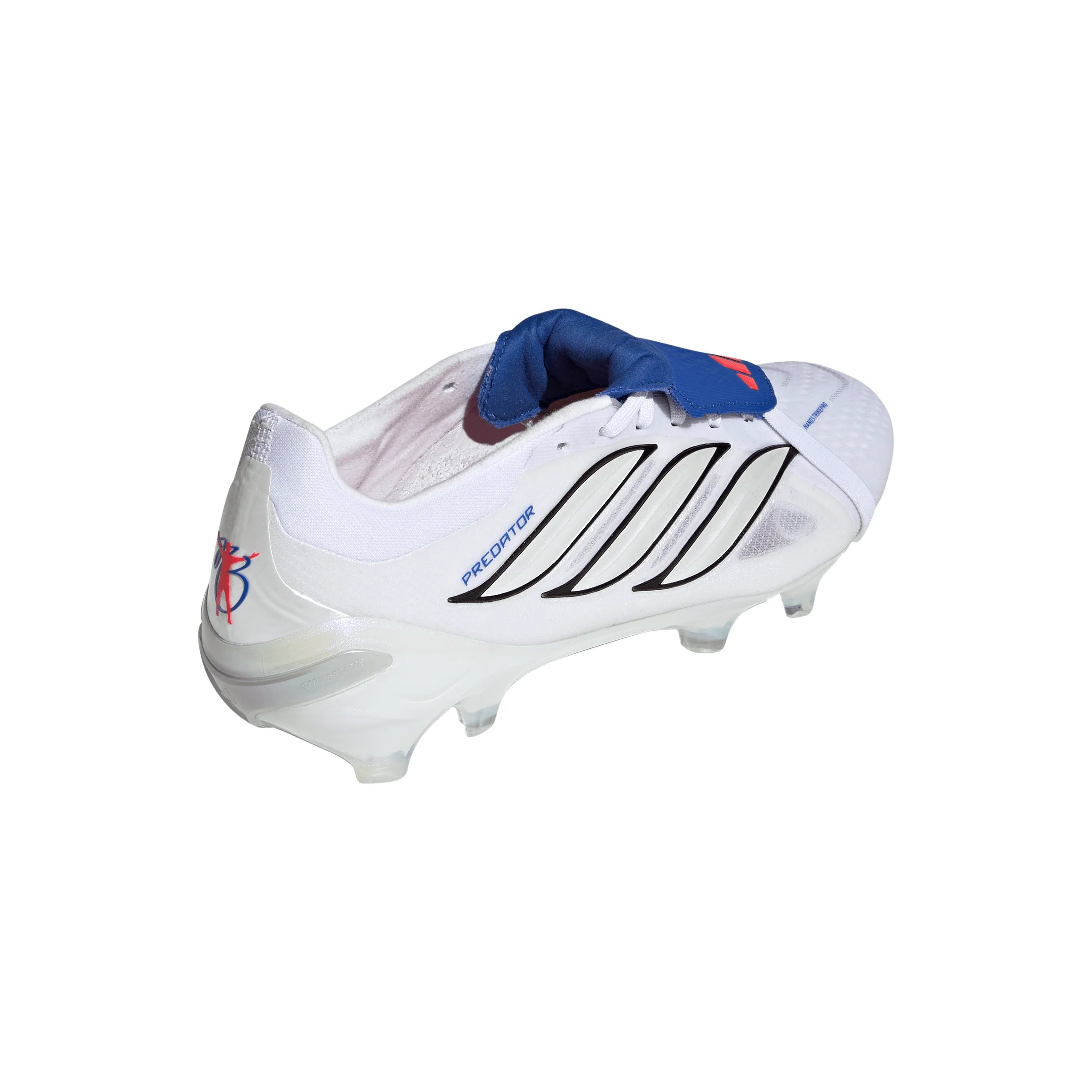 adidas Predator Pro Fold Over Tongue FG Firm Ground Mens Soccer Cleats White Zero Metallic Blue