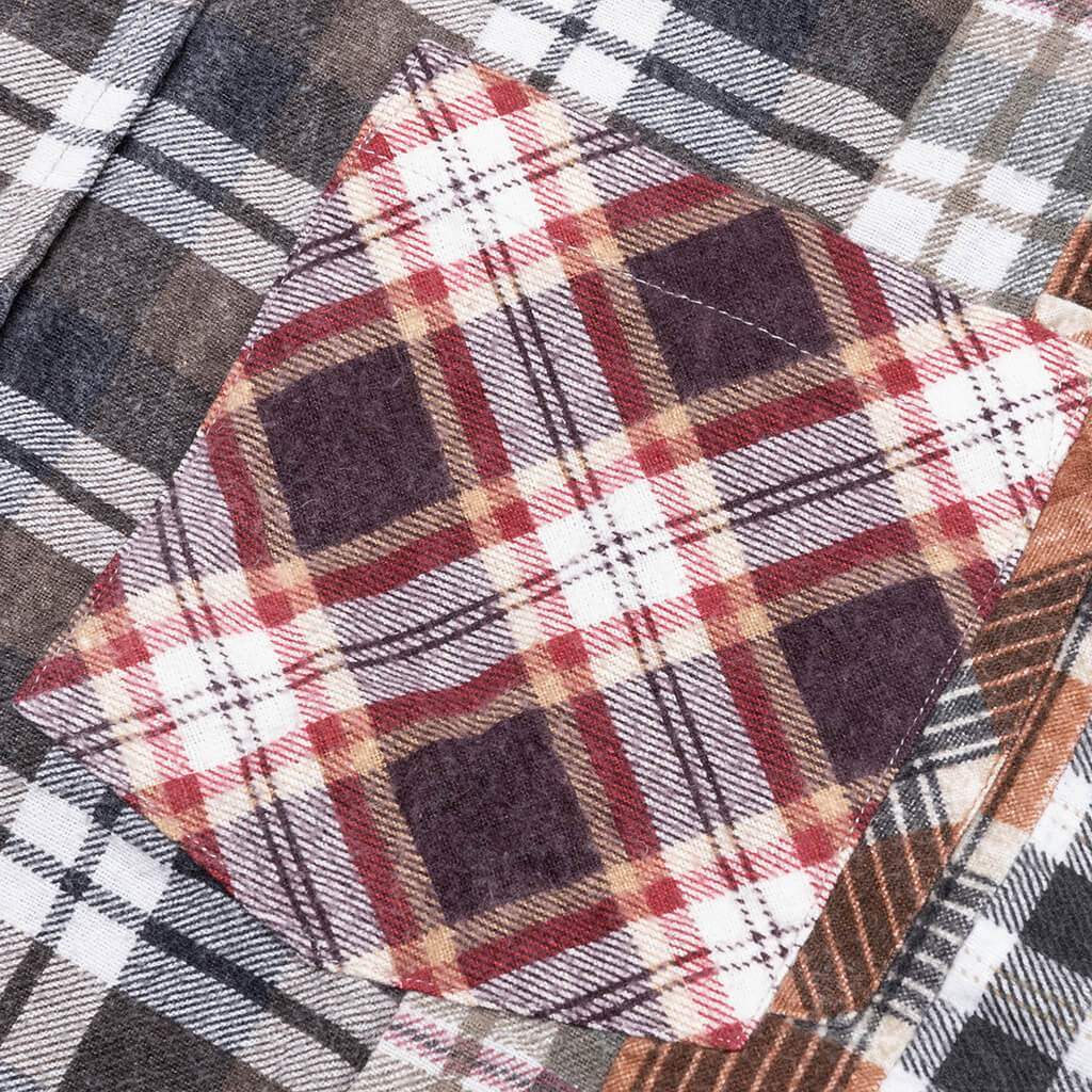7 Cuts Flannel Shirt Assorted