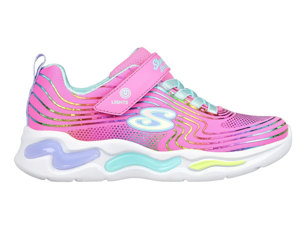 Tenis Skechers Wavy Beams Rosa Multicolor para Niña
