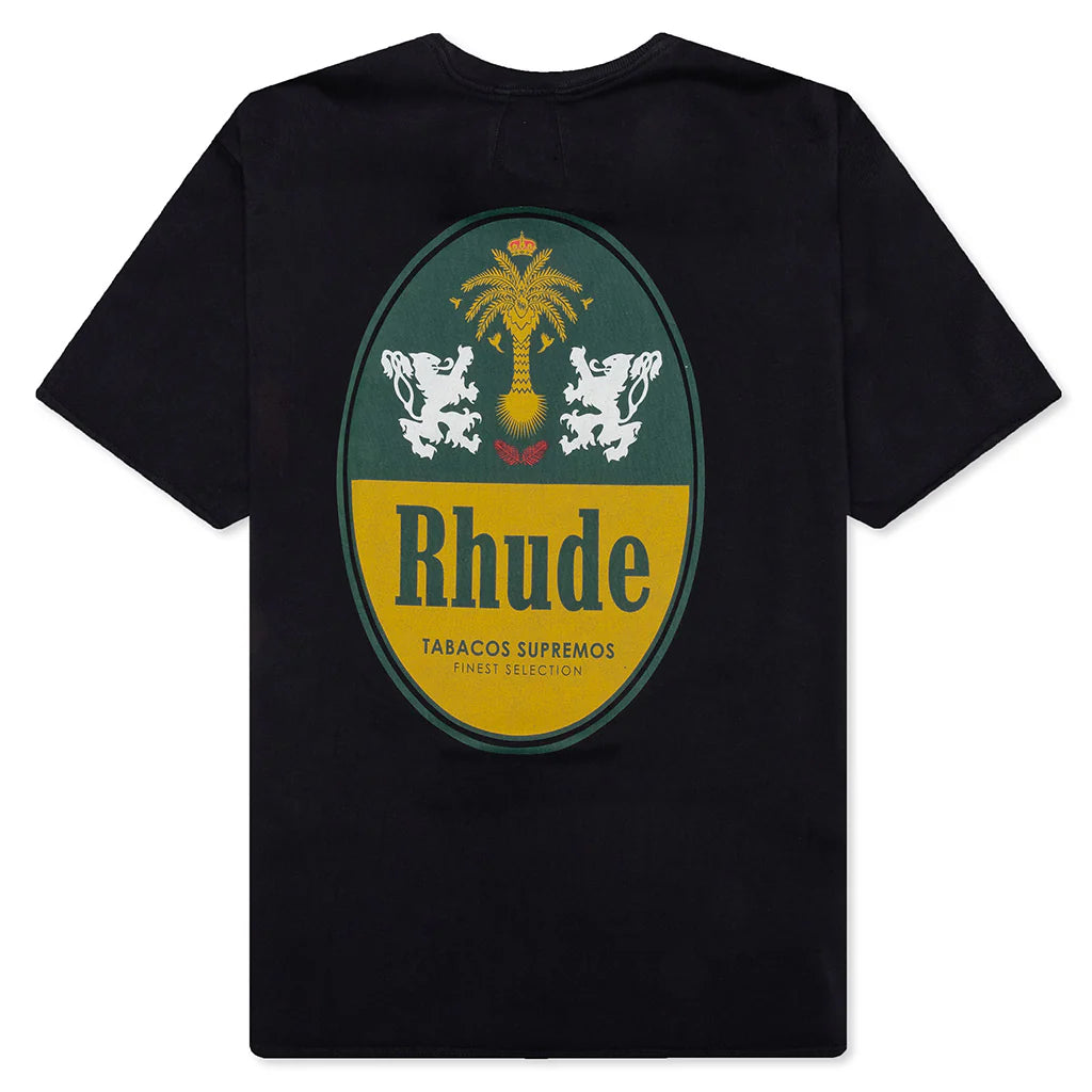 Rhude Tabaco Tee Vintage Black