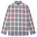 Beach Ombre Plaid Shirt Blue