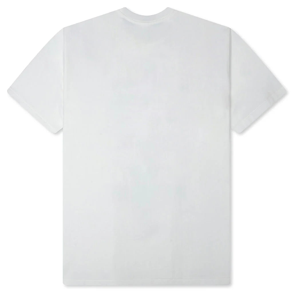 Hand Drawn College Relaxed Fit Tee White