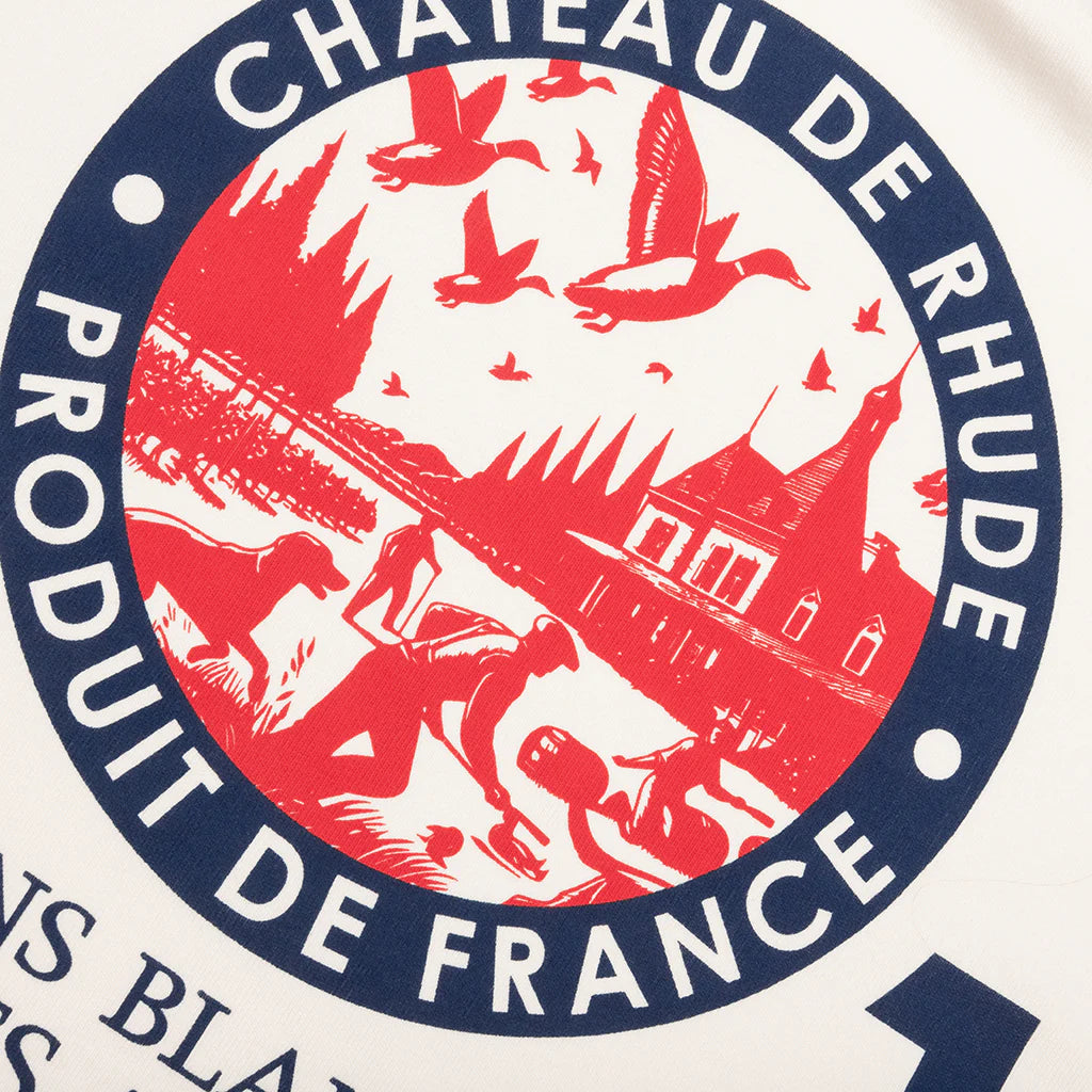 Bordeaux Wine Tee Vintage White