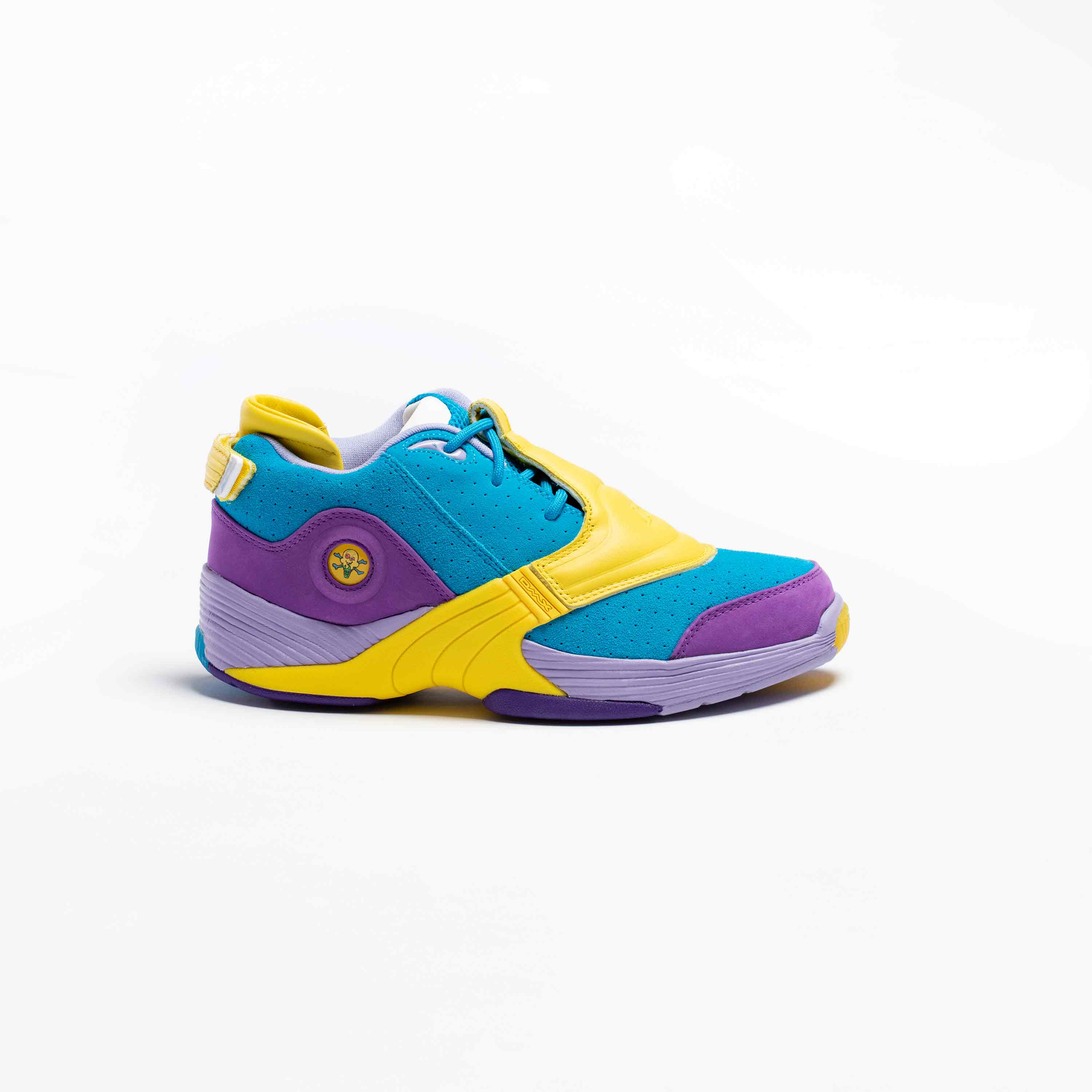 Bbc Ice Cream X Reebok Answer V Mens Lifestyle Shoe Teal Purple Yellow
