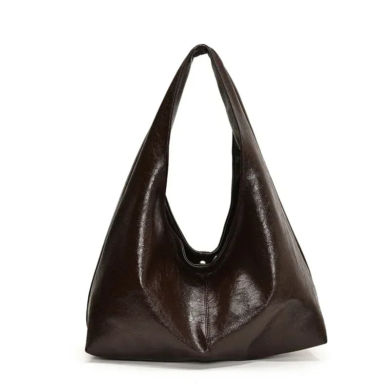 Bolsa Triangular de Couro Aosta