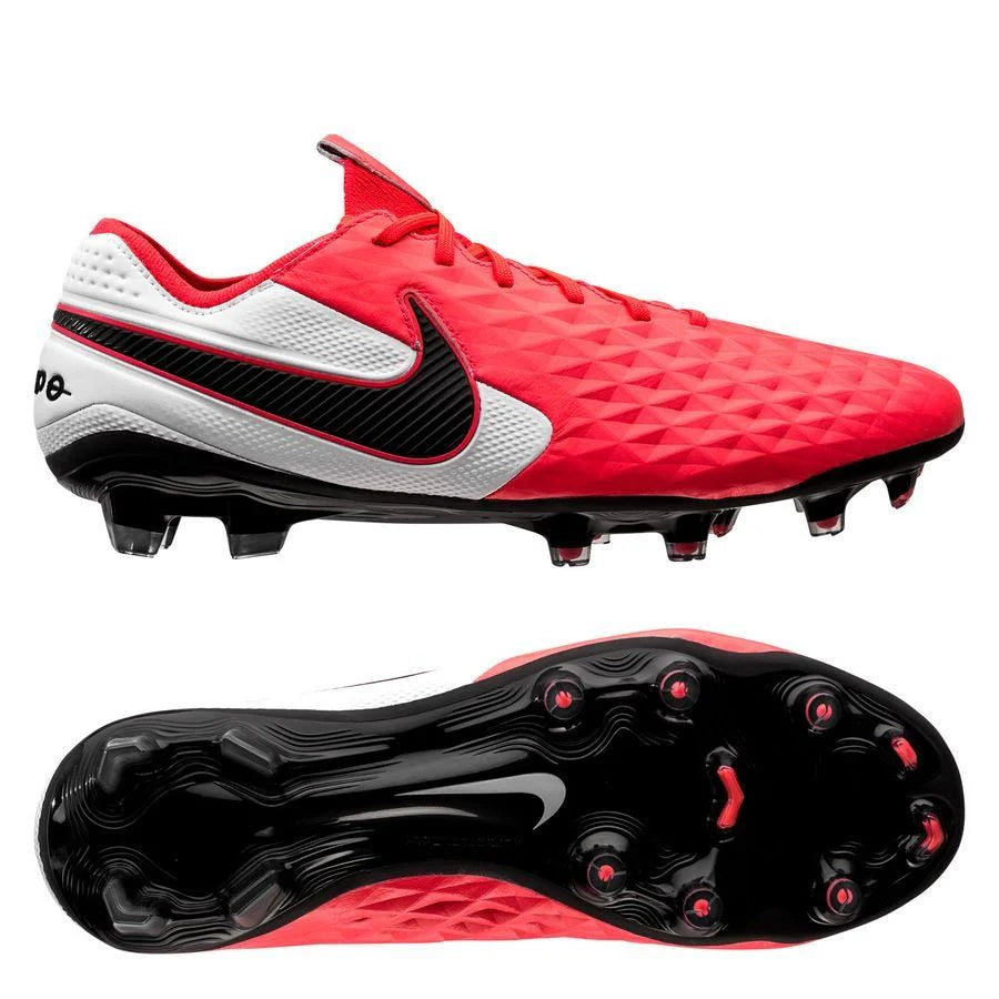 Nike Legend 8 Elite FG Firm Ground Soccer Cleats Crimson Black White