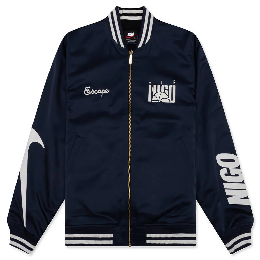 Nike x NIGO Coach Jacket Midnight Navy Black