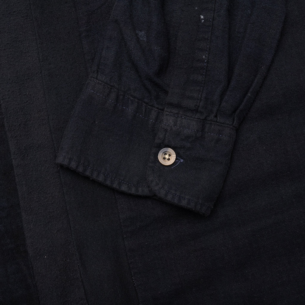 Over Dye 7 Cuts Wide Shirt Black